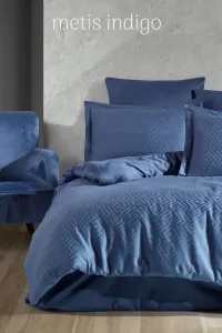 Двоспальний Євро комплект Tivo Home Metis Indigo Жаккард