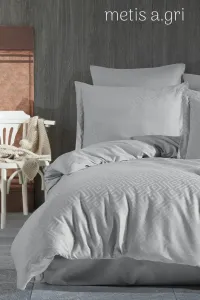 Двоспальний Євро комплект Tivo Home Metis Gri Жаккард