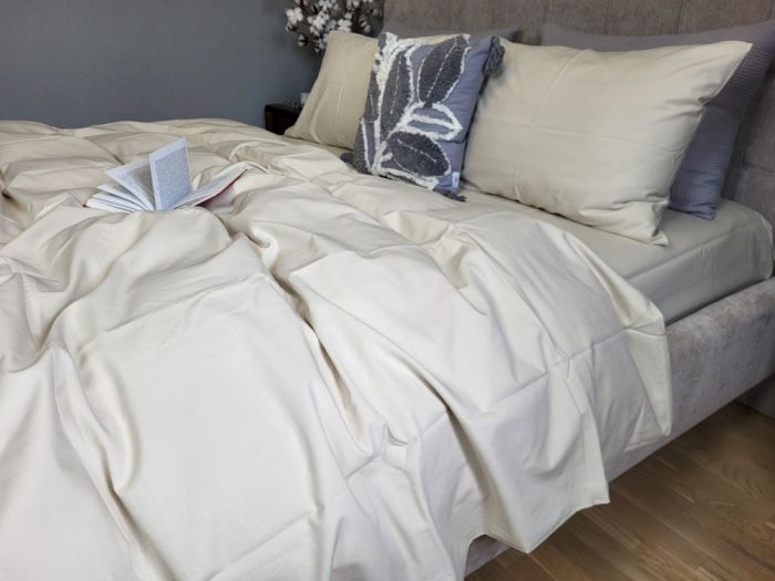 Світлий беж, бязь PREMIUM (Полуторний)