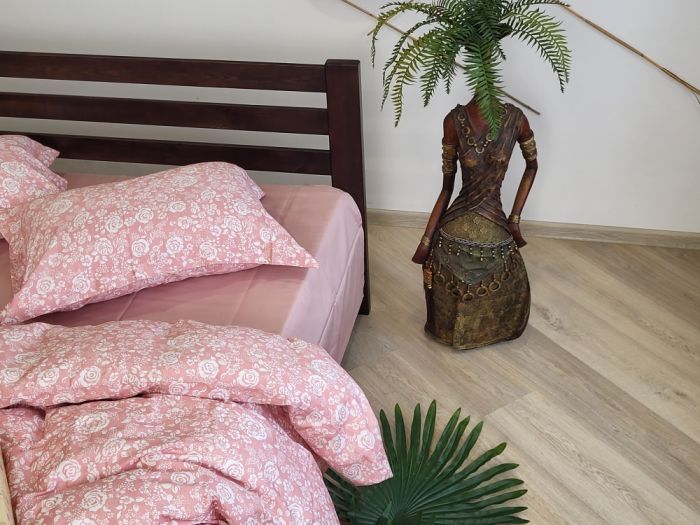 Сатин PREMIUM, MUSCAT ROSE підк. Цільн. (Полуторний)