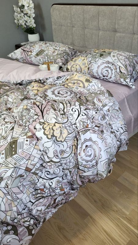 Сатин PREMIUM, ILLUSION підк. двустор. (Полуторний)