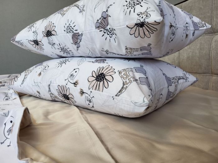 Сатин PREMIUM, ZOO Двустор. (Полуторний)