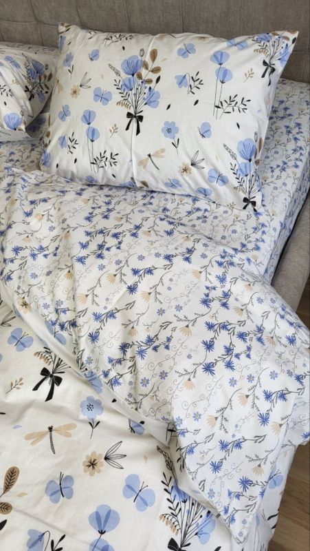 Блакить, cotton підк. Цільн. (Полуторний)