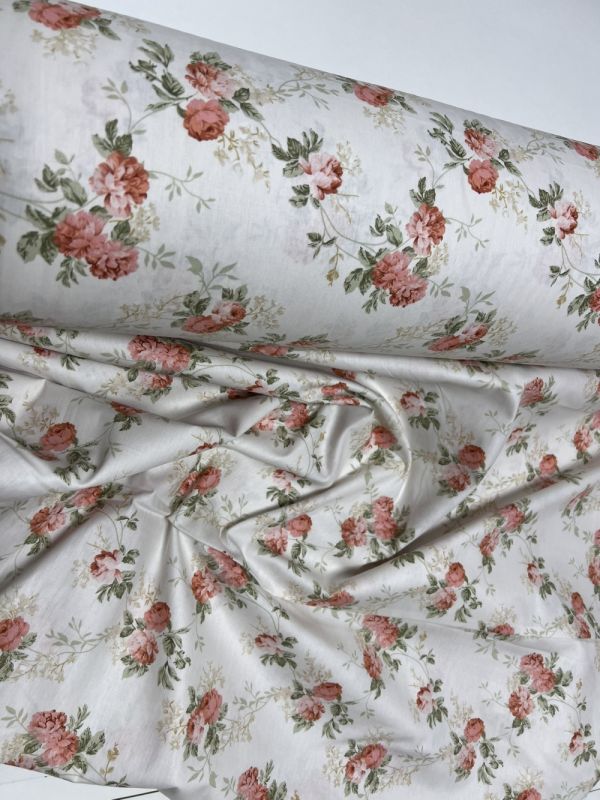 Трояндовий сад, сатин (Полуторний)