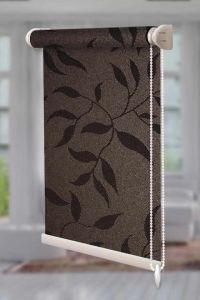 Рулонна штора Натура відкритого типу Шоколадний