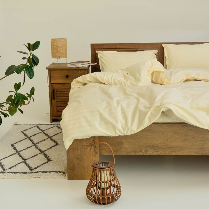 Комплект постільної білизни Tiare Полуторний Сатин Stripe 70