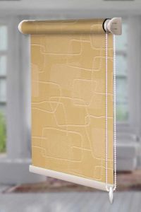 Рулонна штора Топаз відкритого типу Світло-помаранчевий