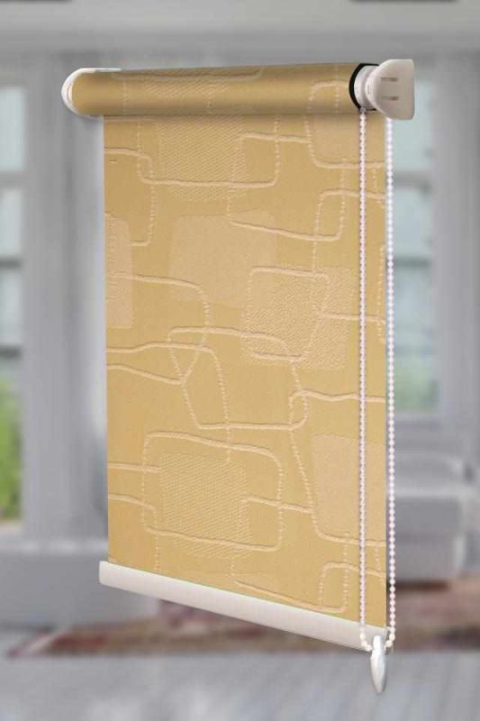 Рулонна штора Топаз відкритого типу Світло-помаранчевий