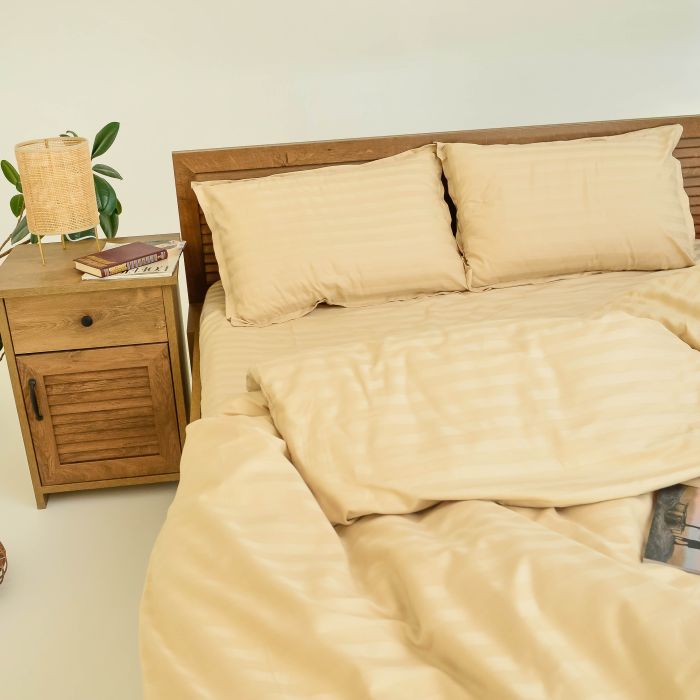 Комплект постільної білизни Tiare Двоспальний Сатин Stripe 72