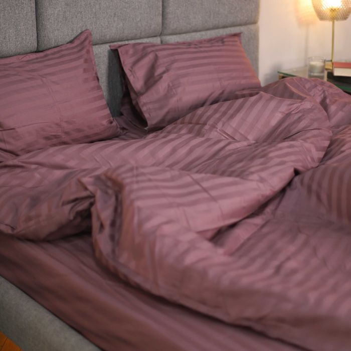 Комплект постільної білизни Tiare Полуторний Сатин Stripe 73