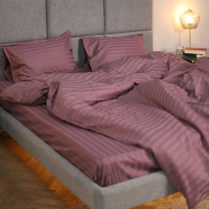 Комплект постільної білизни Tiare Полуторний Сатин Stripe 73