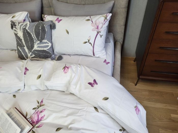 Рожева магнолія, бязь PREMIUM (Полуторний)