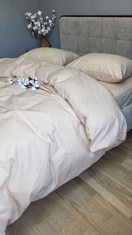 Бежева пастель S109, Turkish flannel (Полуторний)