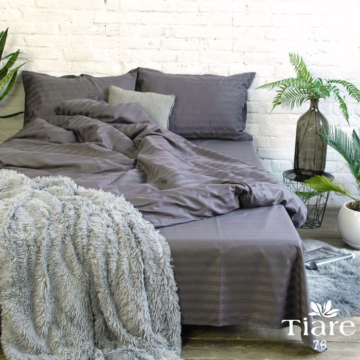 Комплект постільної білизни Tiare Полуторний Сатин Stripe 76