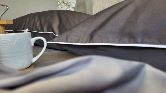 Сатин однотонний №240+№251, з кантом (Полуторний)