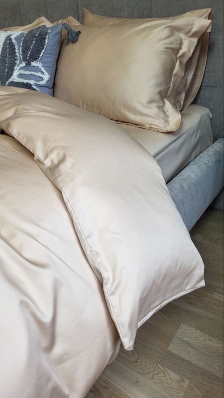 Сатин однотонний SOFT SALMON, №169 (Полуторний)