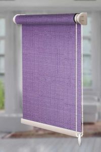 Рулонна штора Льон відкритого типу Фіолетовий (Len-RSS-01-1323)