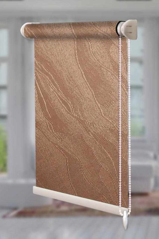 Рулонна штора Woda відкритого типу Коричневий