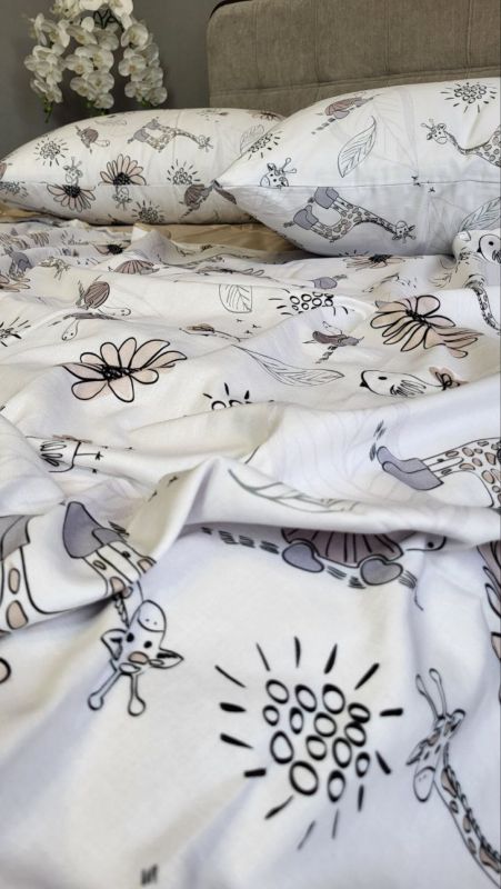 Сатин PREMIUM, ZOO Двустор. (Полуторний)