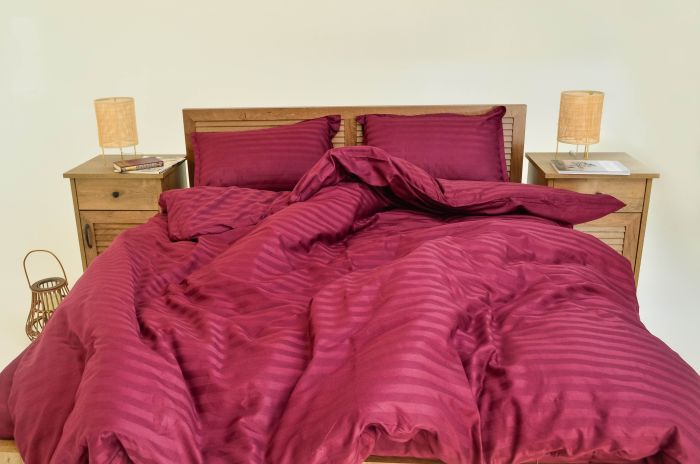 Комплект постільної білизни Tiare Двоспальний Сатин Stripe 79