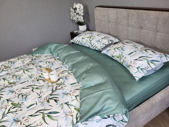 Сатин PREMIUM, LILI підк Цільн., 70/70-двост. нав. (Полуторний)