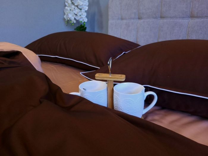 Сатин однотонний №154+№165, з кантом (Полуторний)