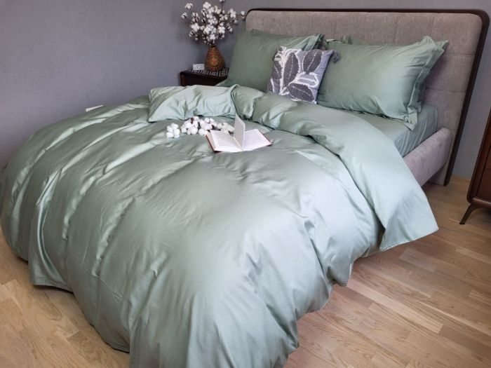 Сатин однотонний MINT, №0200 (Полуторний)