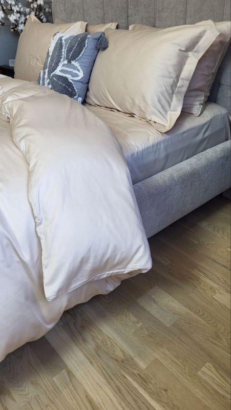 Сатин однотонний BEIGE, №0060 (Полуторний)