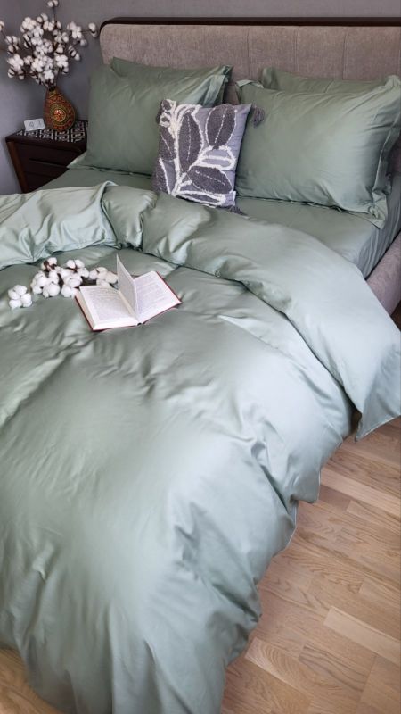 Сатин однотонний MINT, №0200 (Полуторний)