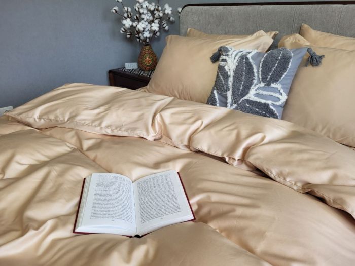 Сатин однотонний SOFT SALMON, №169 (Полуторний)