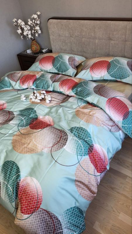 Сатин PREMIUM, TOLEDO COLORFUL підк. Цільн. (Полуторний)