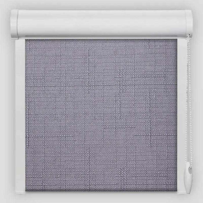Рулонна штора Льон закритого типу Сірий
