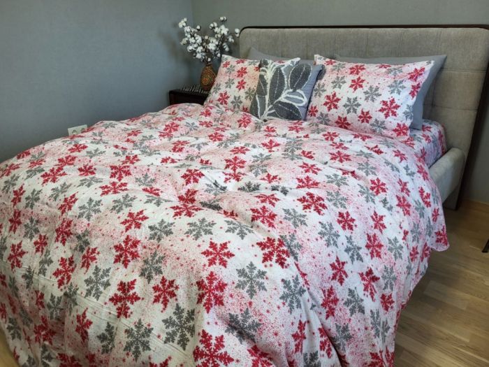 Сніжинка сіра, Turkish flannel (Полуторний)