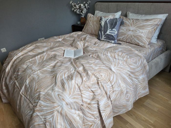 Бурштин, бязь PREMIUM (Полуторний)