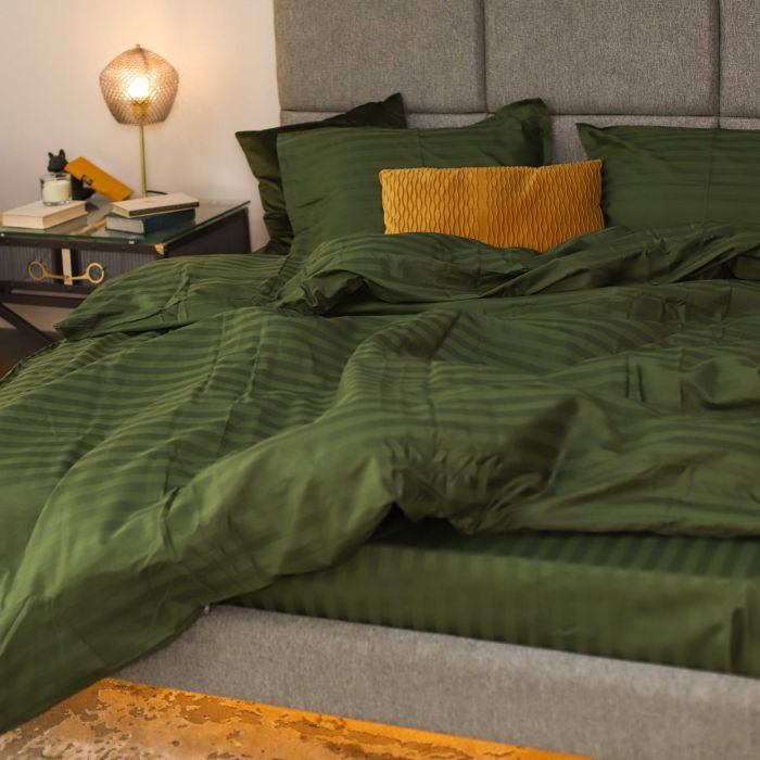 Комплект постільної білизни Tiare Двоспальний Сатин Stripe 81