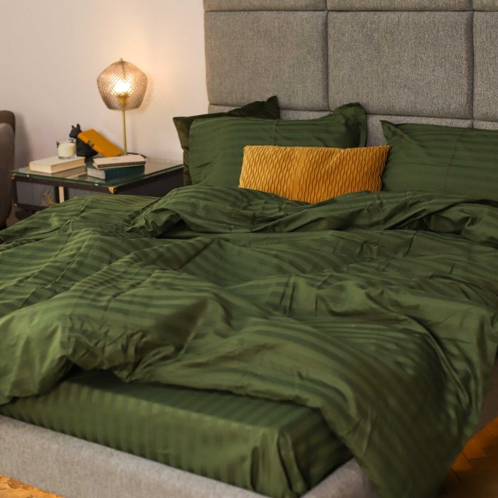 Комплект постільної білизни Tiare Двоспальний Сатин Stripe 81