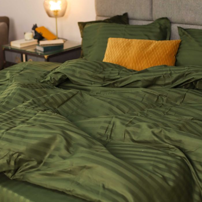 Комплект постільної білизни Tiare Двоспальний Сатин Stripe 81