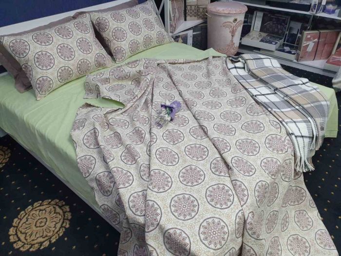 Етно салат, ранфорс нав 50*70(двостор.) (Полуторний)