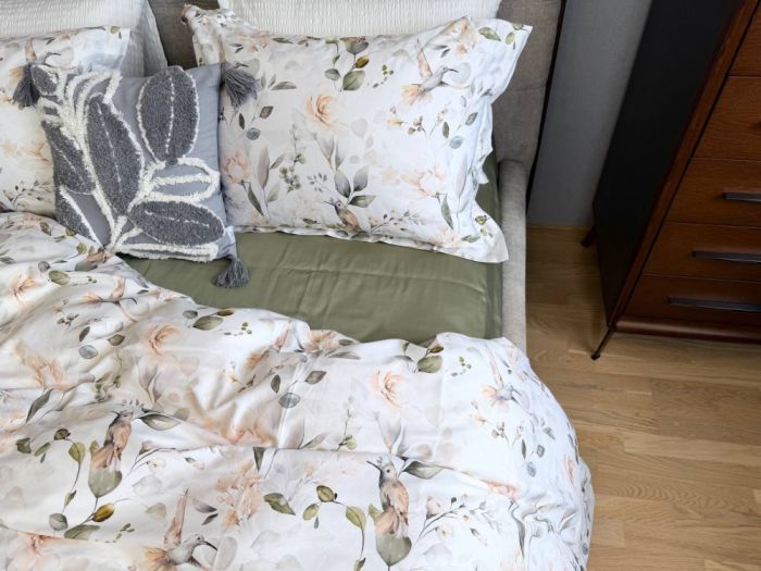 Сатин PREMIUM, BIRDS (Полуторний)