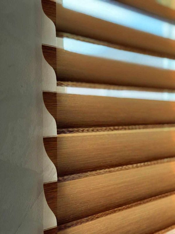 Рулонна штора Силуeт-3D день-ніч відкритого типу Коричневий