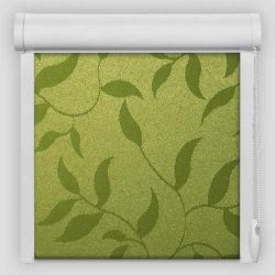 Рулонна штора Натура закритого типу Зелений