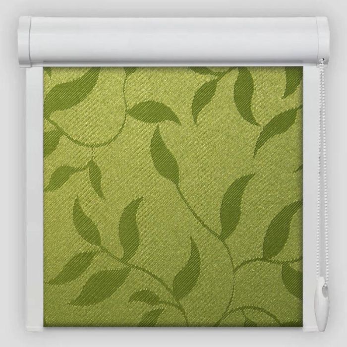 Рулонна штора Натура закритого типу Зелений