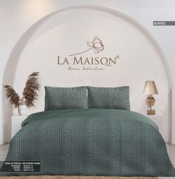 Двоспальний Євро комплект La Maison Korte Yesil Муслін+Тенсел