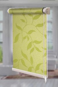 Рулонна штора Натура відкритого типу Салатовий
