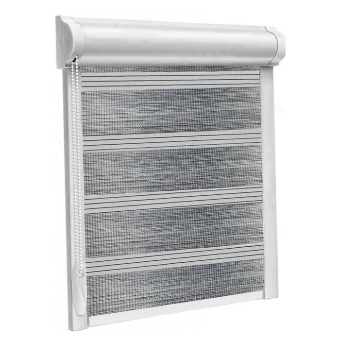 Рулонна штора Imagine DN день-ніч закритого типу П-подібна Сірий