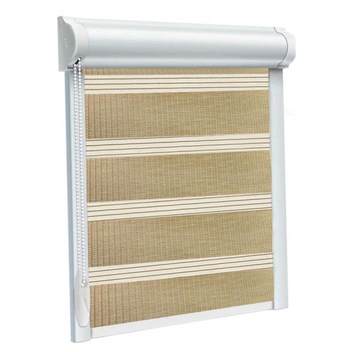 Рулонна штора Pastoral DN день-ніч закритого типу П-подібна Бежевий