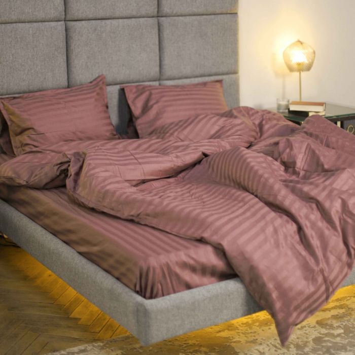 Комплект постільної білизни Tiare Полуторний Сатин Stripe 86