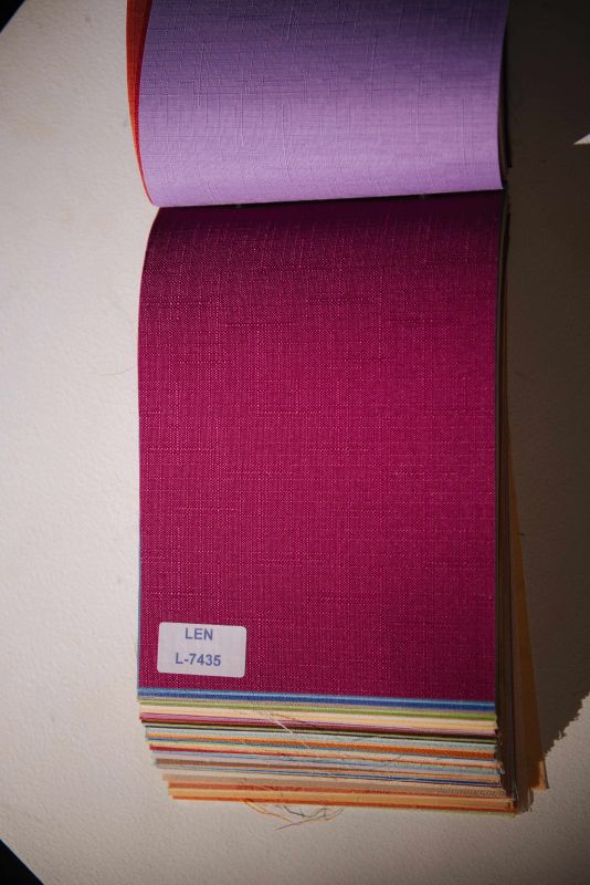 Рулонна штора Льон відкритого типу Бузковий (Len-RSS-01-3445)