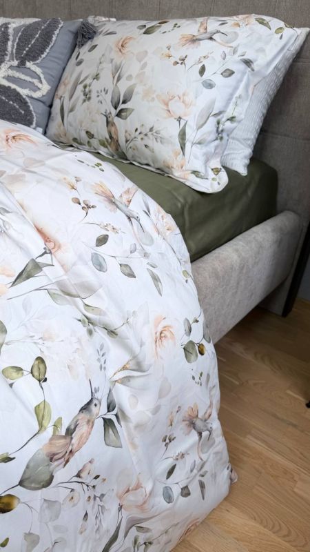 Сатин PREMIUM, BIRDS (Полуторний)