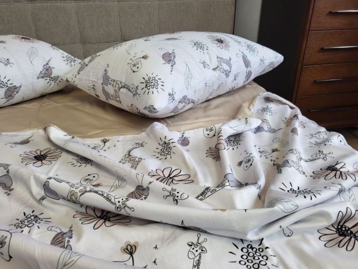 Сатин PREMIUM, ZOO Двустор. (Полуторний)